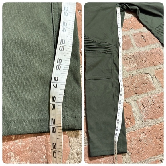 Prana Breanna Cargo Green stretchy moto style stiching multi functional pants 2 - Picture 10 of 16